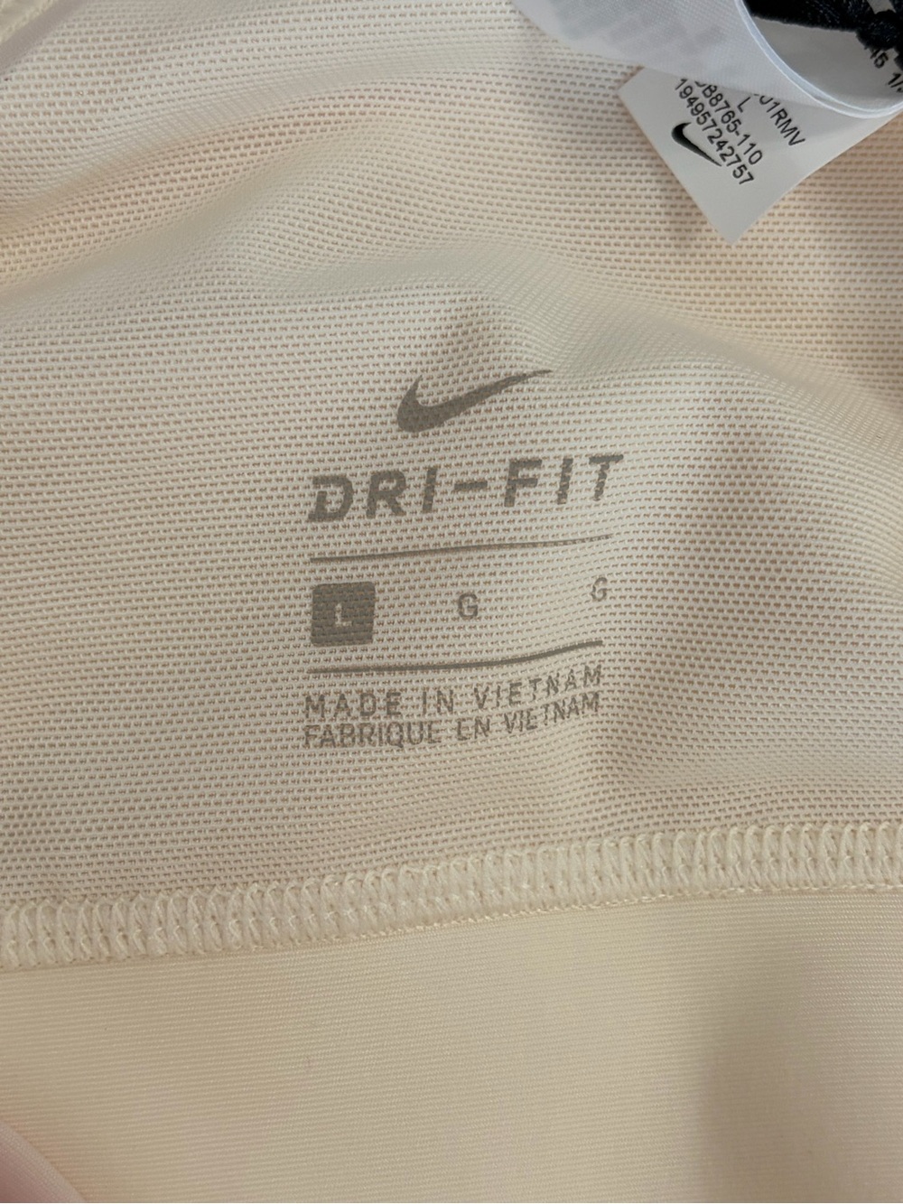 Nike Women's Cream Strappy Light Support Sports Bra - Picture 4 of 5